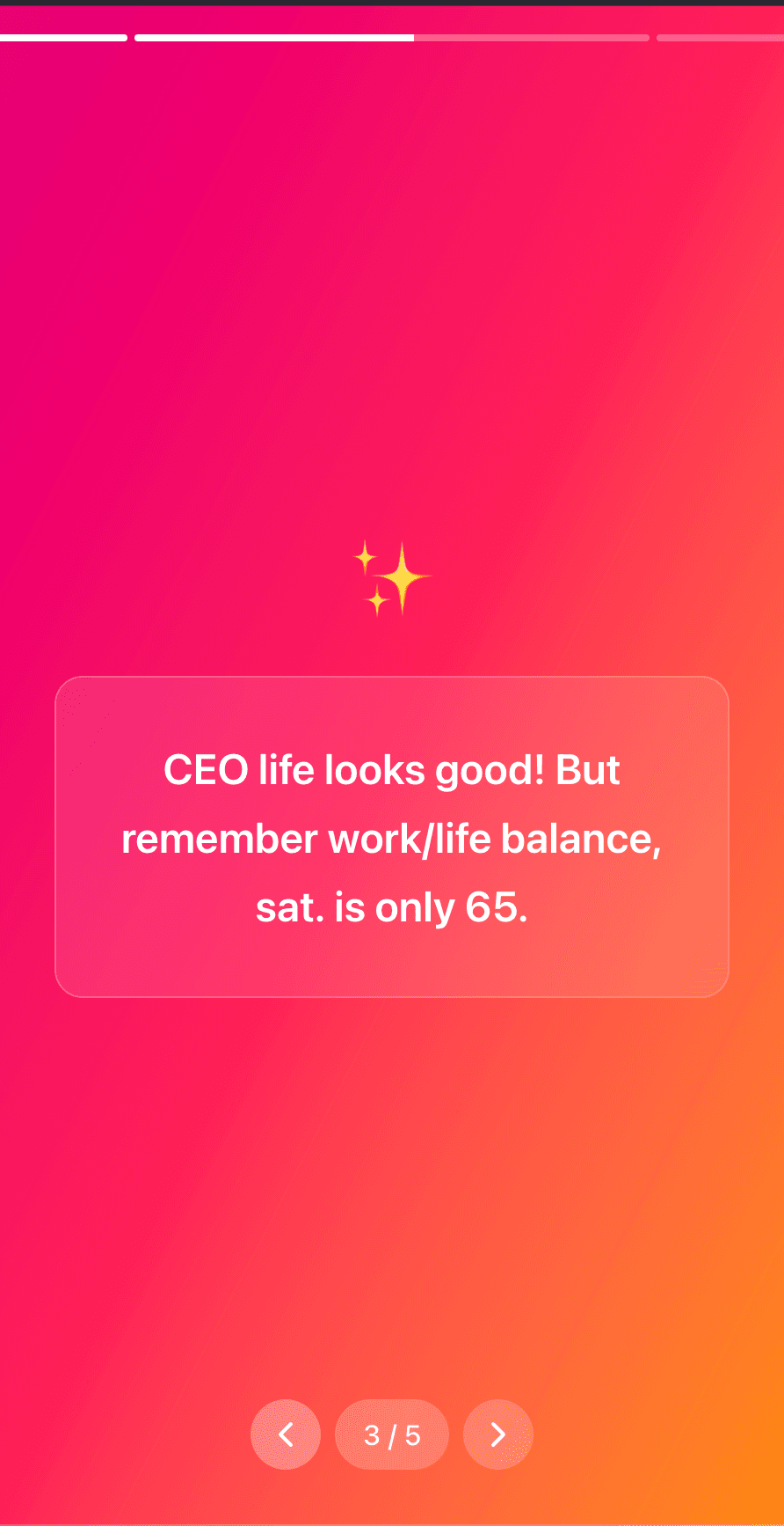 Wrapped Story Interface